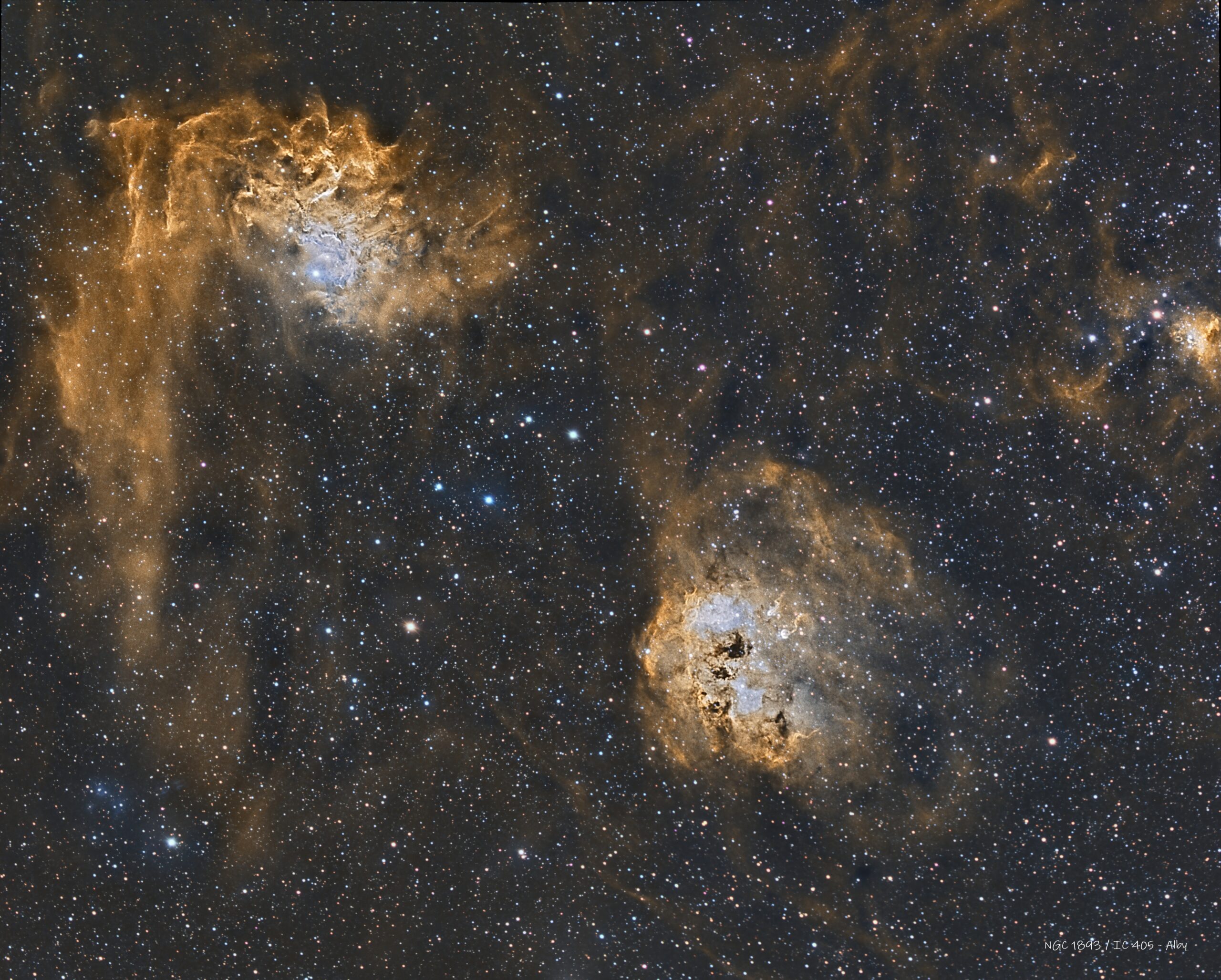 NGC 1893 – IC 405 – IC 417